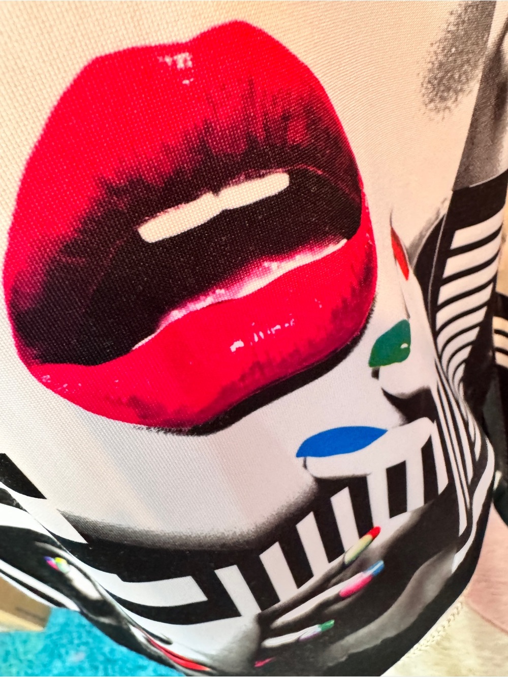 Blu Planet Black and White Graphic Sweatshirt